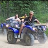 Quad fahren im Steinbruch und im freien Gel&auml;nde macht riesig Spass! Abenteuer live!