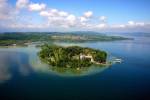 Luftaufnahme der Insel Mainau