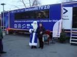 Der Weihnachtsmann in blau  » Zum Vergrößern klicken ->