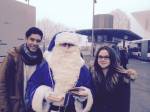 Der Weihnachtsmann in blau  » Zum Vergrößern klicken ->