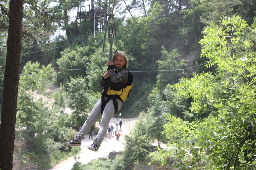 Flying-Fox über die Schlucht