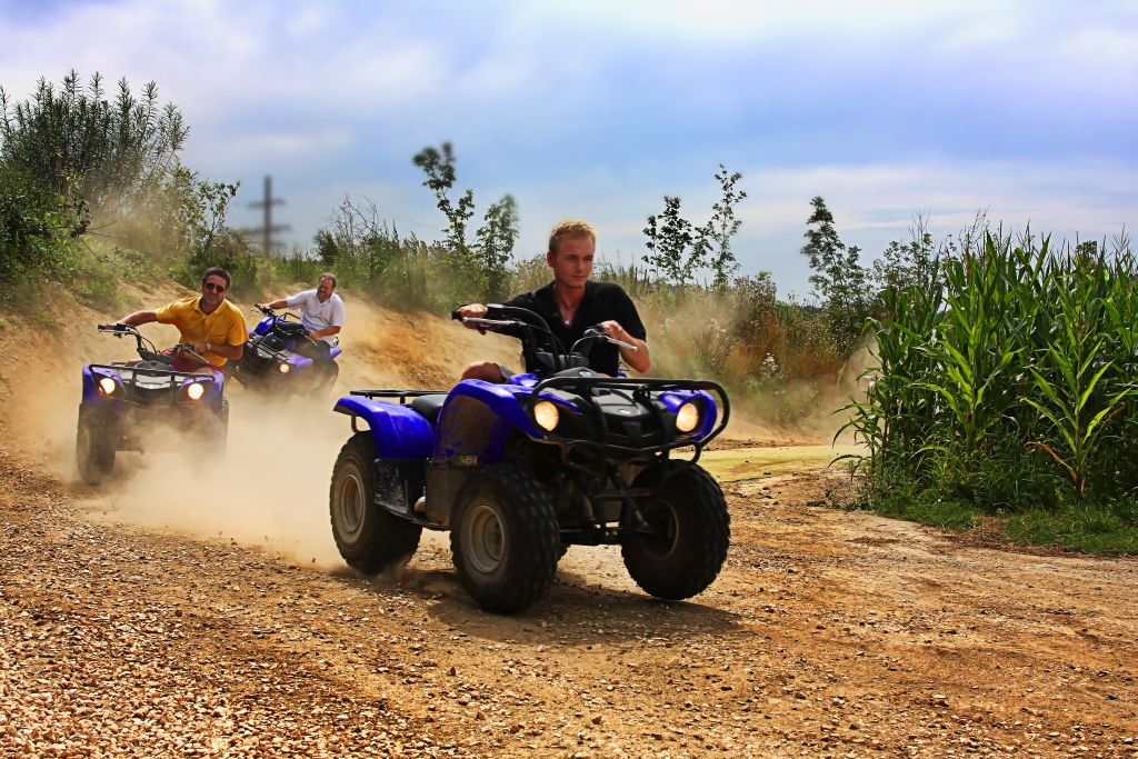 Abenteuer auf der Quad-Schotterbahn in Eigeltingen.