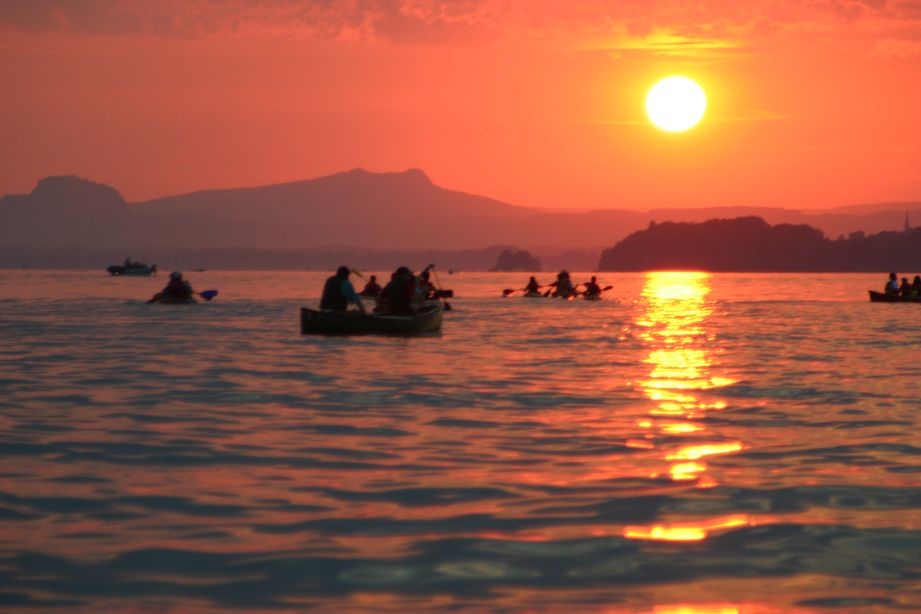 Sonnenuntergang über dem Untersee